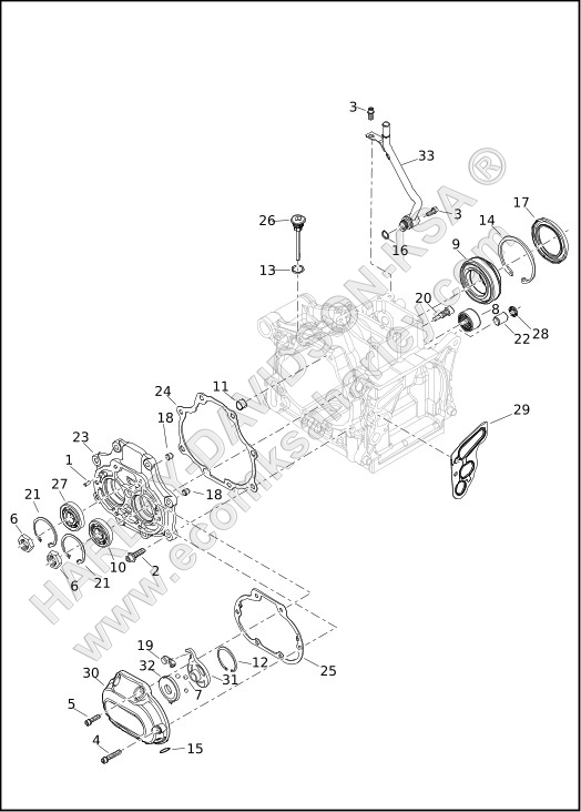 TRANSMISSION BEARINGS AND COVERS